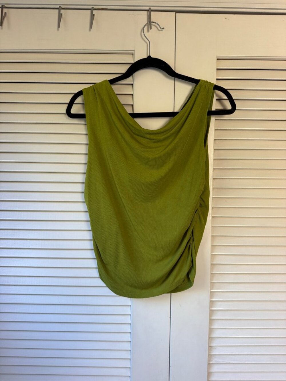 Old Navy Green Draped Cowl Neck Sleeveless Top — Size Medium